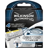5x vložka do noža WILKINSON Quattro TITANIUM Core 5x vložka do noža WILKINSON Quattro TITANIUM Core