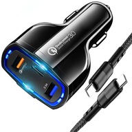 RÝCHLA USB NABÍJAČKA DO AUTOMA USB-C PD + KÁBEL RÝCHLA USB NABÍJAČKA DO AUTOMA USB-C PD + KÁBEL