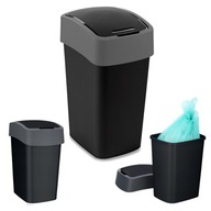 Čierny odpadkový kôš 10 l s otváracím vekom Čierny odpadkový kôš 10 l s otváracím vekom