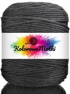 Bavlnená šnúrka na makramé, ČIERNA, 200m, 3mm Bavlnená šnúrka na makramé, ČIERNA, 200m, 3mm