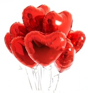Červené srdiečkové balóniky na Valentínske zásnuby hélium Červené srdiečkové balóniky na Valentínske zásnuby hélium
