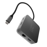 Hub USB-C GC 6v1 3xUSB 3.0, HDMI, RJ45 (Ethernet), USB-C PD