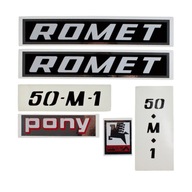 Samolepky Romet Pony Motorynka - Deluxe - sada Veliteľstvo PL