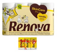 Toaletný papier Renova Vanilla 12R + vreckovky