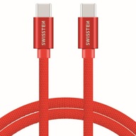 ČERVENÝ USB-C kábel na nabíjanie telefónu ČERVENÝ USB-C kábel na nabíjanie telefónu
