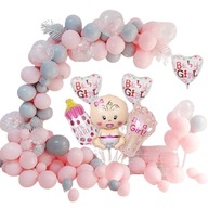 RUŽOVÝ BALÓN GIRLAND BALÓNY OZDOBY NA MAŠIKY DIEVČATÁ DO SPRCHU RUŽOVÝ BALÓN GIRLAND BALÓNY OZDOBY NA MAŠIKY DIEVČATÁ DO SPRCHU
