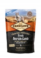 CARNILOVE KRMIVO PRE DOSPELÝCH MALÉHO PSA - PŠTROJE A JAHŇANIE 6kg CARNILOVE KRMIVO PRE DOSPELÝCH MALÉHO PSA - PŠTROJE A JAHŇANIE 6kg