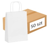 Papierová taška 31x17x34 biela 100g/m2 50 ks CATE Papierová taška 31x17x34 biela 100g/m2 50 ks CATE