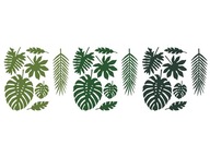 MONSTERA PAPIEROVÉ LISTY PALMOVÉ 21ks, HAVAJSKÉ MONSTERA PAPIEROVÉ LISTY PALMOVÉ 21ks, HAVAJSKÉ