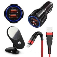 USB 3.0 autonabíjačka + KÁBEL TYPU C + RÚČKA USB 3.0 autonabíjačka + KÁBEL TYPU C + RÚČKA