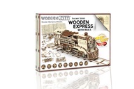 Drevené 3D puzzle - Woden Express vlak s koľajnicou Drevené 3D puzzle - Woden Express vlak s koľajnicou
