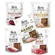 Brit Jerky Snack SET NAJLEPŠIE PRÍCHUTI 5 X 80g Brit Jerky Snack SET NAJLEPŠIE PRÍCHUTI 5 X 80g