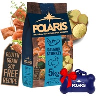 SUCHÉ KRMIVO PRE DOSPELÝCH PSY MALÝCH PLEMEN POLARIS LOSOSOVÝ MORKAČKA 5 kg BEZ ZRNÍN