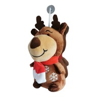 PLYŠOVÁ HRAČKA SOBOV VIANOČNÝ MASKOT na skle PLYŠOVÁ HRAČKA SOBOV VIANOČNÝ MASKOT na skle