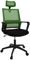 Kreslo RODOS, vetraná kancelárska stolička, zelená/červená