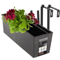 HRNEC HRNEC BALKÓNOVÁ BOX ÚCHYTKY 19x56cm GRAFIT HRNEC HRNEC BALKÓNOVÁ BOX ÚCHYTKY 19x56cm GRAFIT