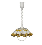 Kuchynská lampa PLEXI, biela, vzor 7, plexi ŽLTÉ Kuchynská lampa PLEXI, biela, vzor 7, plexi ŽLTÉ