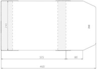 Nastaviteľný kryt 240x395mm Nastaviteľný kryt 240x395mm