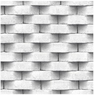 TAPETA BETON TEHLY BIELOSIVÝ KAMEŇ 3D EFEKT