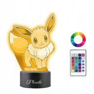 Nočná lampa s vyrytým menom Pokemon Eevee Led Nočná lampa s vyrytým menom Pokemon Eevee Led