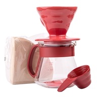 Odkvapkávacia súprava Hario V60 Dripper & Pot Red Odkvapkávacia súprava Hario V60 Dripper & Pot Red