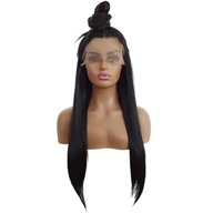 ČIPKOVÁ PREDNÁ parochňa, čierna, 40/55/80cm + čiapka ZDARMA ČIPKOVÁ PREDNÁ parochňa, čierna, 40/55/80cm + čiapka ZDARMA