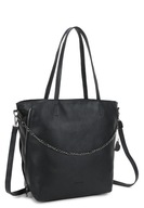DÁMSKA TAŠKA LUIGISANTO Eco Leather SHOPPER Black DÁMSKA TAŠKA LUIGISANTO Eco Leather SHOPPER Black
