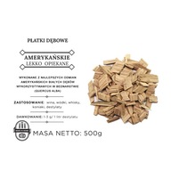 Jemne opečené americké dubové vločky - 500 g
