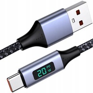 VYSTUDENÝ RÝCHLY KÁBEL TYP-C LED METER 20W 3A VYSTUDENÝ RÝCHLY KÁBEL TYP-C LED METER 20W 3A