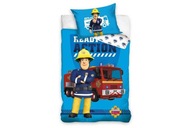 Detské bavlnené obliečky 100x135 Sada hasičského auta Fireman Sam