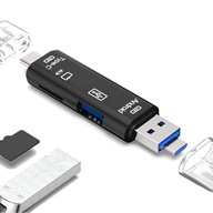 Čítačka kariet MicroSD, port USB typu C / micro USB / USB 2.0 Čítačka kariet MicroSD, port USB typu C / micro USB / USB 2.0
