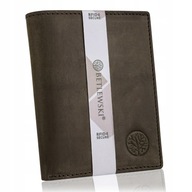 BETLEWSKI Pánska kožená peňaženka, nubuk, veľká, RFID