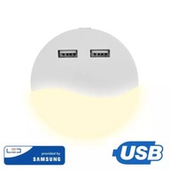 Nočná lampa do LED zásuvky s USB V-TAC SAMSUNG C Nočná lampa do LED zásuvky s USB V-TAC SAMSUNG C