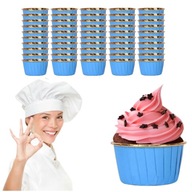 KOLÍČKY NA MUFFINY MODRÉ KOŠÍKY NA MUFFIN 50 KS KOLÍČKY NA MUFFINY MODRÉ KOŠÍKY NA MUFFIN 50 KS