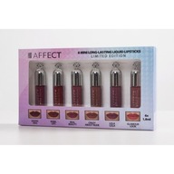 Affect Sada 6 mini dlhotrvajúcich tekutých rúžov Affect Sada 6 mini dlhotrvajúcich tekutých rúžov