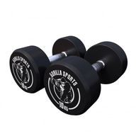 2x10 kg Pevné činky, liatinové, pogumované 2x10 kg Pevné činky, liatinové, pogumované