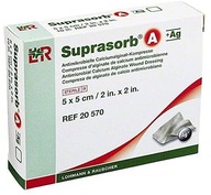 L&R Suprasorb A + Ag - 5 x 5cm - 10ks striebro
