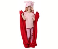 Koralová deka PEPPA PIG 110x140 cm Deka s kapucňou Koralová deka PEPPA PIG 110x140 cm Deka s kapucňou
