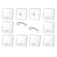 SET 8x Q6 WHITE Svietidlo na schodisko 2x Senzor 230v SET 8x Q6 WHITE Svietidlo na schodisko 2x Senzor 230v