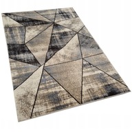 Izbový koberec béžový 120x170 hrubý praktický vzor