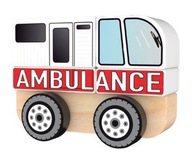 Drevená hračka - Ambulance Auto Puzzle Trefl