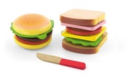 Viga 50810 Súprava na krájanie - hamburger a sendvič Viga 50810 Súprava na krájanie - hamburger a sendvič