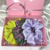 Darčeková sada troch scrunchies Darčeková sada troch scrunchies