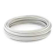 Oceľové lano, NEREZ INOX, kyselinovzdorné, z PVC, 2/3 mm, 7x7, 100m Oceľové lano, NEREZ INOX, kyselinovzdorné, z PVC, 2/3 mm, 7x7, 100m