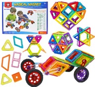 MAGNETICKÉ STAVEBNÉ BLOKY 3D Magický magnet 46 prvkov MAGNETICKÉ STAVEBNÉ BLOKY 3D Magický magnet 46 prvkov