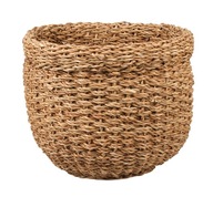 OKRUHOVÝ KOŠÍK BOHO NA MORSKÚ TRÁVU 37x37x30 cm OKRUHOVÝ KOŠÍK BOHO NA MORSKÚ TRÁVU 37x37x30 cm