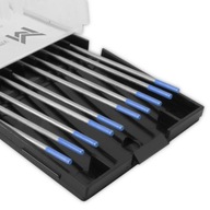 Modré volfrámové elektródy 1,6 mm 10 ks. Modré volfrámové elektródy 1,6 mm 10 ks.