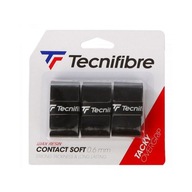 TECNIFIBRE CONTACT SOFT OVERGRIP obaly Čierna 3 ks TECNIFIBRE CONTACT SOFT OVERGRIP obaly Čierna 3 ks