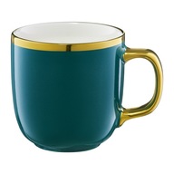 hrnčeky na kávu PORCELÁNOVÝ hrnček na kávu RÔZNE FARBY ZLATÁ RANT 330 ML