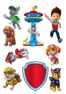 PAW PATROL Tortová oblátka PAW PATROL CHARAKTERY cukor potlač A4 PAW PATROL Tortová oblátka PAW PATROL CHARAKTERY cukor potlač A4
